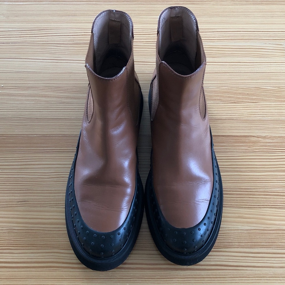 Tod's Brown and Black Ankle Boots